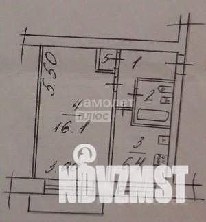 1-к квартира, вторичка, 30м2, 2/5 этаж