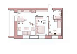 3-к квартира, вторичка, 64м2, 4/5 этаж