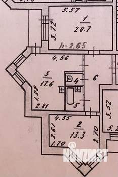 2-к квартира, вторичка, 65м2, 3/4 этаж