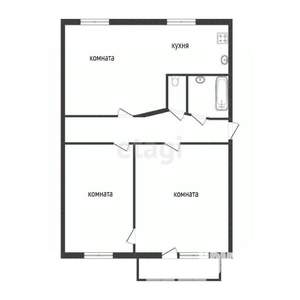 2-к квартира, вторичка, 60м2, 2/5 этаж