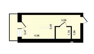 Студия квартира, вторичка, 30м2, 11/13 этаж