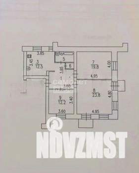 3-к квартира, вторичка, 84м2, 3/5 этаж