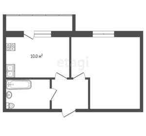 1-к квартира, вторичка, 31м2, 8/12 этаж