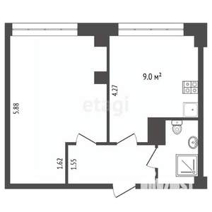 1-к квартира, вторичка, 33м2, 4/10 этаж