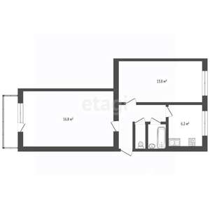 2-к квартира, вторичка, 46м2, 5/5 этаж