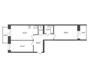 2-к квартира, вторичка, 43м2, 5/10 этаж