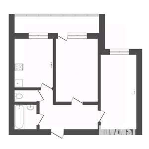 2-к квартира, вторичка, 53м2, 6/10 этаж