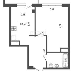 1-к квартира, вторичка, 29м2, 3/10 этаж