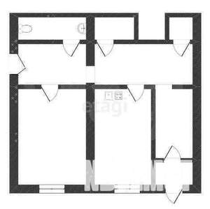 2-к квартира, вторичка, 60м2, 1/5 этаж