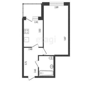 1-к квартира, вторичка, 37м2, 3/10 этаж