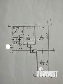 3-к квартира, вторичка, 60м2, 2/5 этаж