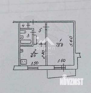 1-к квартира, вторичка, 39м2, 9/9 этаж