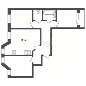 3-к квартира, вторичка, 101м2, 2/10 этаж