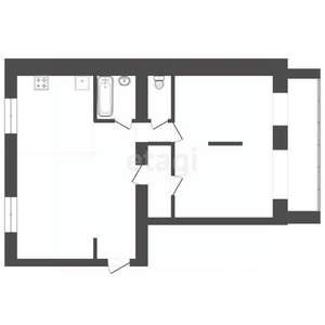 2-к квартира, вторичка, 70м2, 1/10 этаж