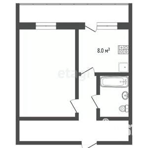 1-к квартира, вторичка, 36м2, 5/10 этаж