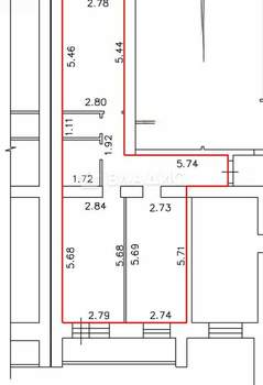 2-к квартира, вторичка, 62м2, 7/12 этаж