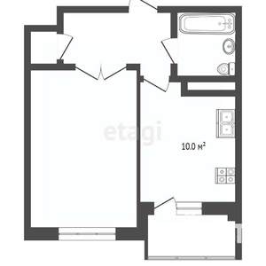 1-к квартира, вторичка, 40м2, 13/16 этаж