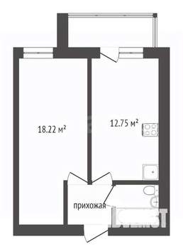 1-к квартира, вторичка, 39м2, 3/10 этаж