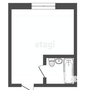 Студия квартира, вторичка, 12м2, 4/5 этаж