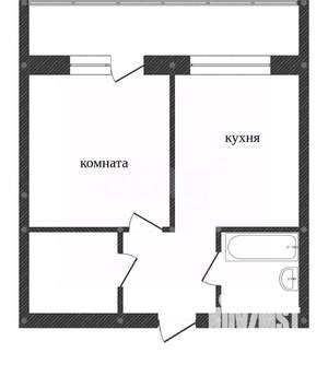 1-к квартира, вторичка, 51м2, 4/11 этаж