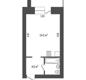 Студия квартира, вторичка, 26м2, 4/10 этаж