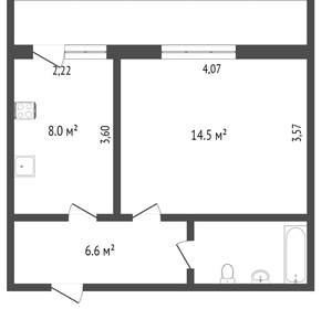 1-к квартира, вторичка, 33м2, 5/12 этаж
