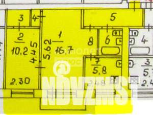 2-к квартира, вторичка, 45м2, 3/5 этаж