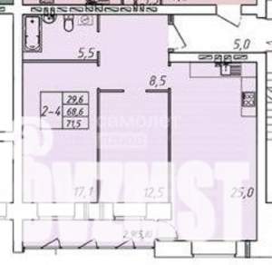 3-к квартира, вторичка, 71м2, 7/10 этаж
