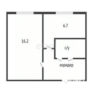 1-к квартира, вторичка, 31м2, 1/5 этаж