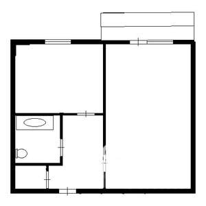 1-к квартира, вторичка, 30м2, 1/9 этаж