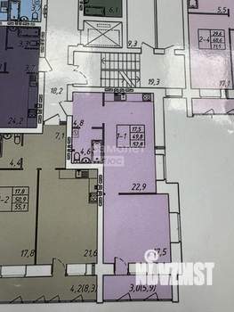 1-к квартира, вторичка, 53м2, 8/10 этаж