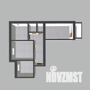 3-к квартира, вторичка, 61м2, 3/9 этаж