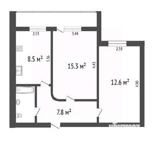 2-к квартира, вторичка, 48м2, 5/10 этаж