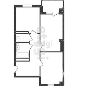 2-к квартира, вторичка, 70м2, 1/16 этаж