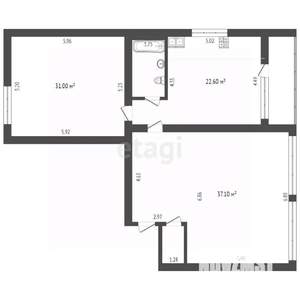 3-к квартира, сданный дом, 118м2, 10/15 этаж