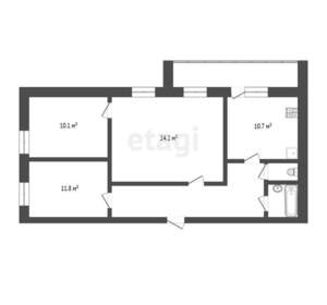 3-к квартира, вторичка, 73м2, 4/9 этаж