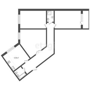 3-к квартира, вторичка, 82м2, 1/9 этаж