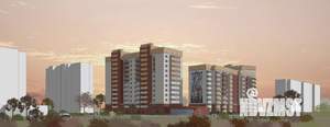 1-к квартира, строящийся дом, 40м2, 8/12 этаж