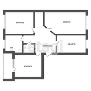 4-к квартира, вторичка, 79м2, 5/5 этаж