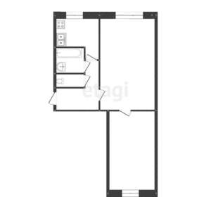 2-к квартира, вторичка, 44м2, 1/5 этаж