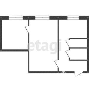 2-к квартира, вторичка, 40м2, 1/5 этаж