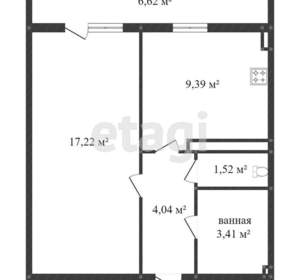 1-к квартира, вторичка, 36м2, 3/14 этаж