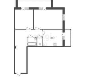 2-к квартира, вторичка, 69м2, 5/12 этаж