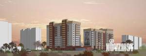 1-к квартира, строящийся дом, 40м2, 2/12 этаж