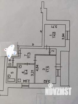 2-к квартира, вторичка, 60м2, 3/5 этаж
