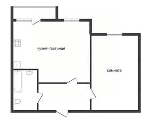 2-к квартира, вторичка, 62м2, 8/10 этаж