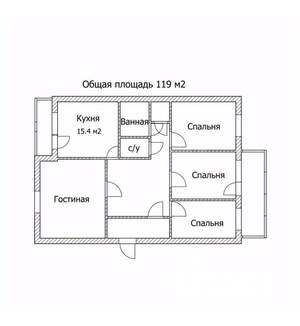 4-к квартира, вторичка, 119м2, 1/9 этаж